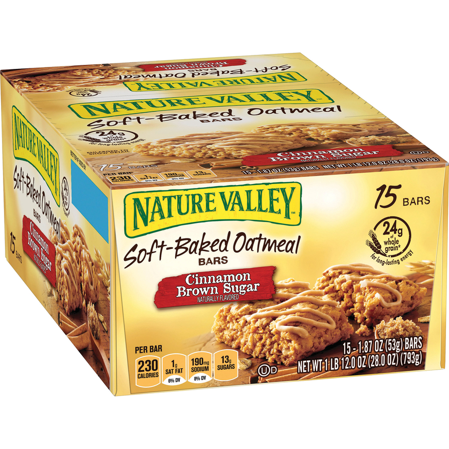 Gnmsn43401 Nature Valley Nature Valley Nature Valley Soft Baked Oatmeal Bars Cinnamon Brown 7288