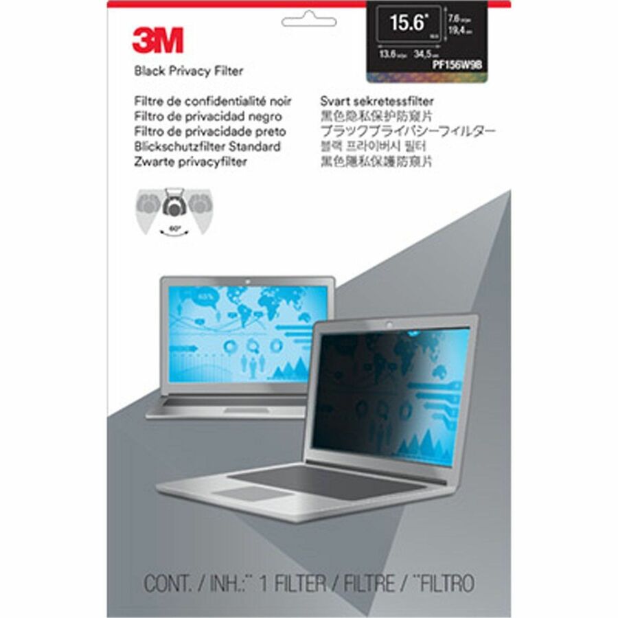 3M™ Privacy Filter for 15.6in Laptop, 16:9, PF156W9B