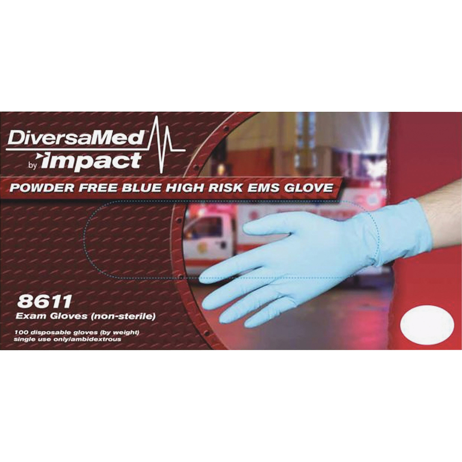 DiversaMed 14 mil ProGuard HighRisk EMS Exam Gloves DVM8611XLCT