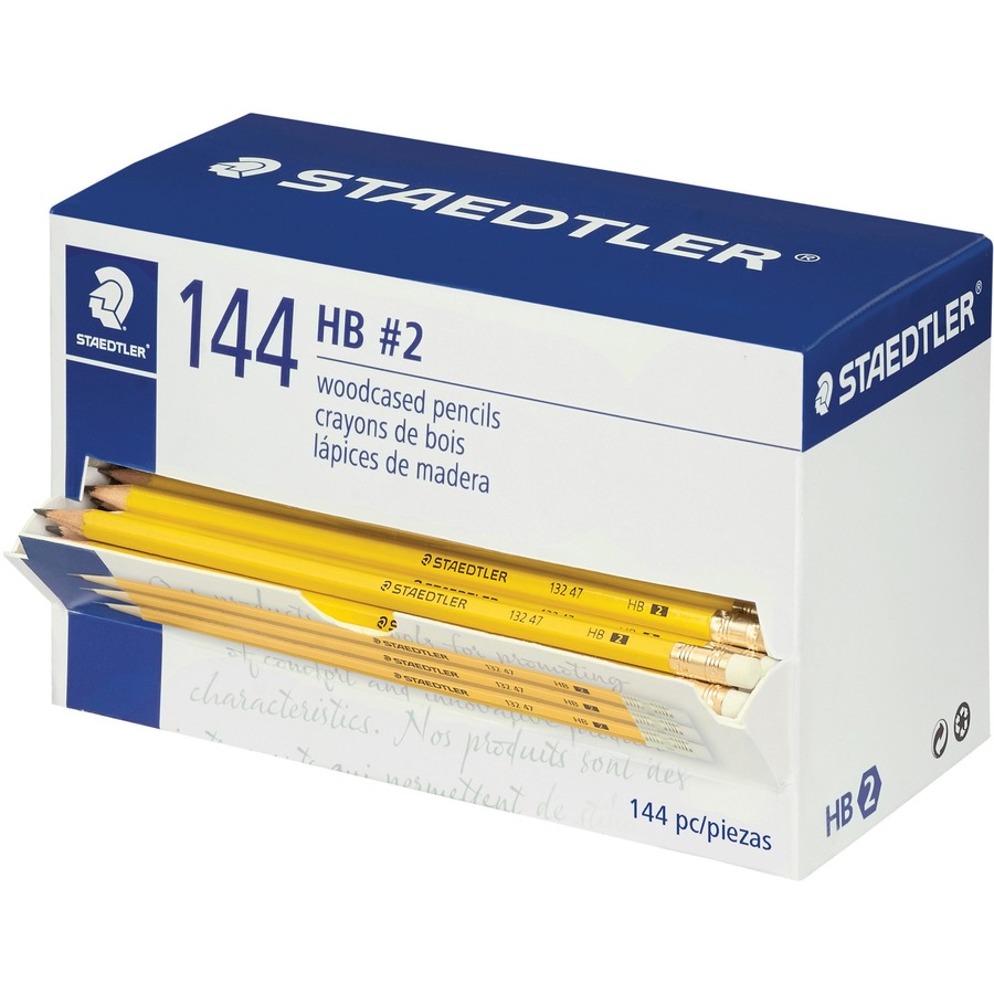 Staedtler No. 2 Woodcased Pencils - FSC 100% - 2HB Lead STD13247C144ATH,  STD 13247C144ATH - Office Supply Hut