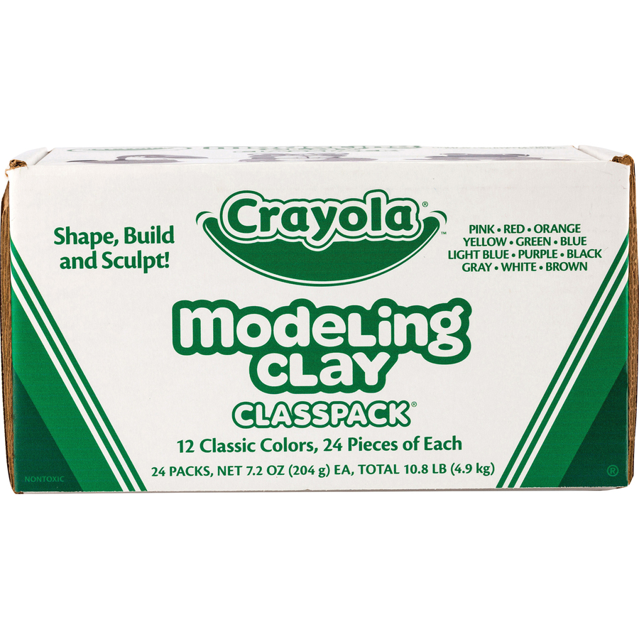 Crayola Modeling Clay, 1-lb Buckets, Black, 4 Buckets at