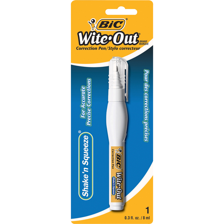 Wite-Out Shake n' Squeeze Correction Pens - Tip Applicator - 8 mL