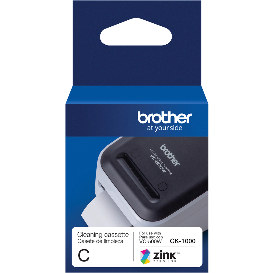 Brother Genuine CK-1000 ~ 2 (1.97") 50 mm wide x 6.5 ft. (2 m) Cleaning Roll for Brother VC-500W Label and Photo Printers