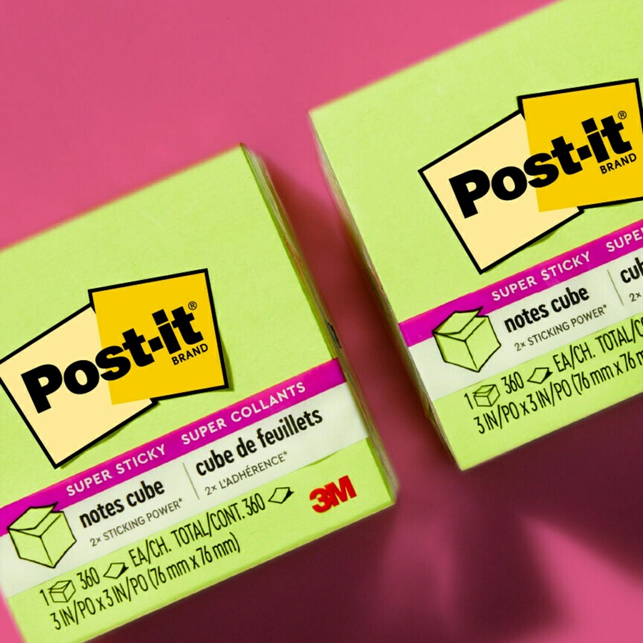 Picture of Post-it&reg; Super Sticky Notes Cube