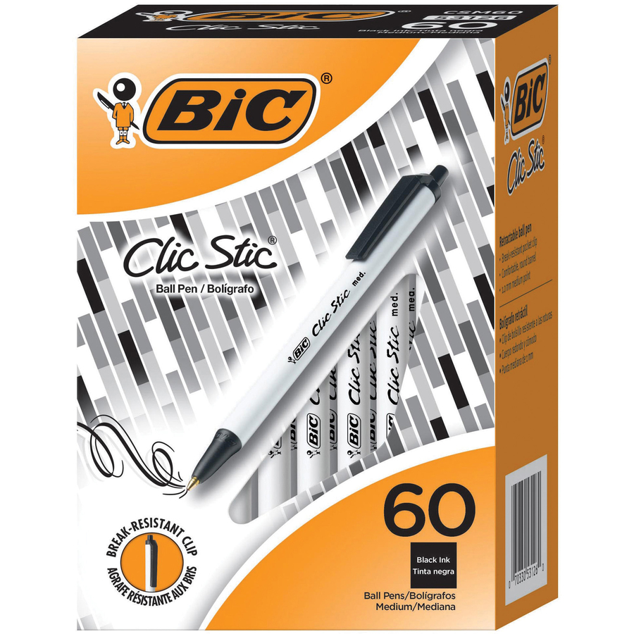 Picture of BIC Clic Stick 1.0mm Retractable Ball Pen