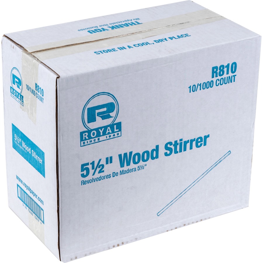 Royal Wood Coffee Stir Sticks - RPPR810 