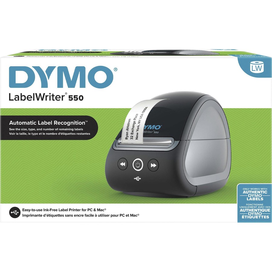 Dymo LabelWriter 550 Direct Thermal Printer Monochrome Label Print USB  USB Host Black 2.20