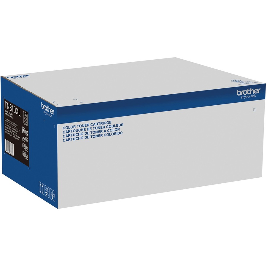 Brother TN810XLBK Original High Yield Laser Toner Cartridge - Black - 1 Each - 12000 Pages