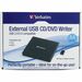 Verbatim External USB CD/DVD Writer, 8X DVDs and 24X CDs
