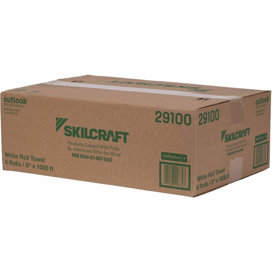 Picture of Paper Towel Roll, White, 6 BX, TAA Compliant