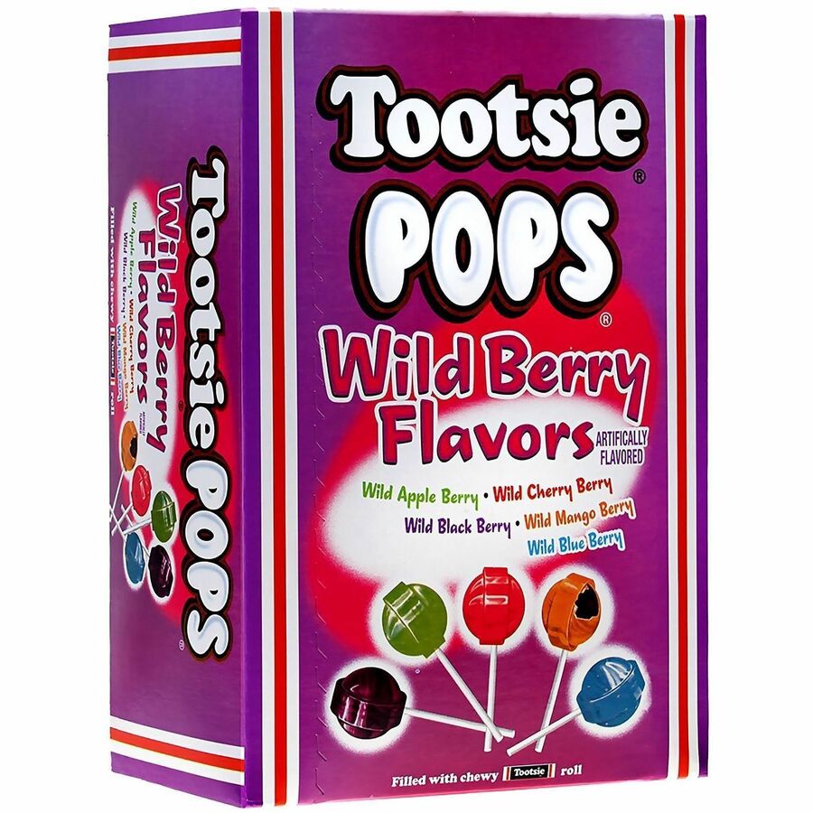 Picture of Tootsie Pops Lollipops, assorted flavors, 100/CT