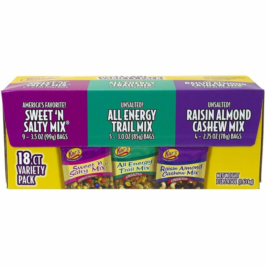 Picture of Trail Mix Snack Packs, single-serve, 18/CT