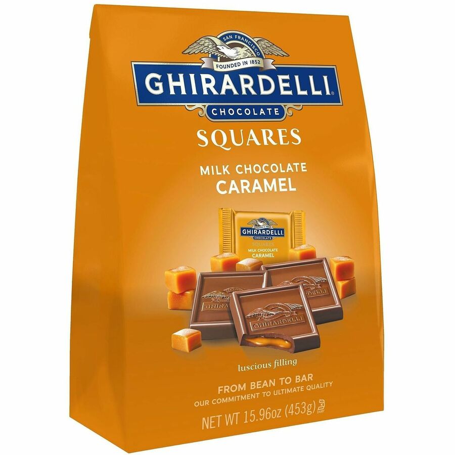 Picture of Green Rabbit Ghirardelli Milk Chocolate and Caramel Squares