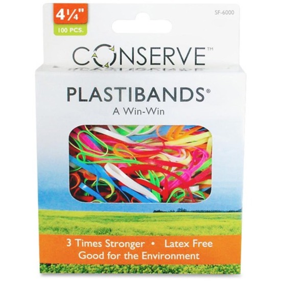 2.1" Length Polyurethane Conserve Plastibands Latex-free 200 / Box 