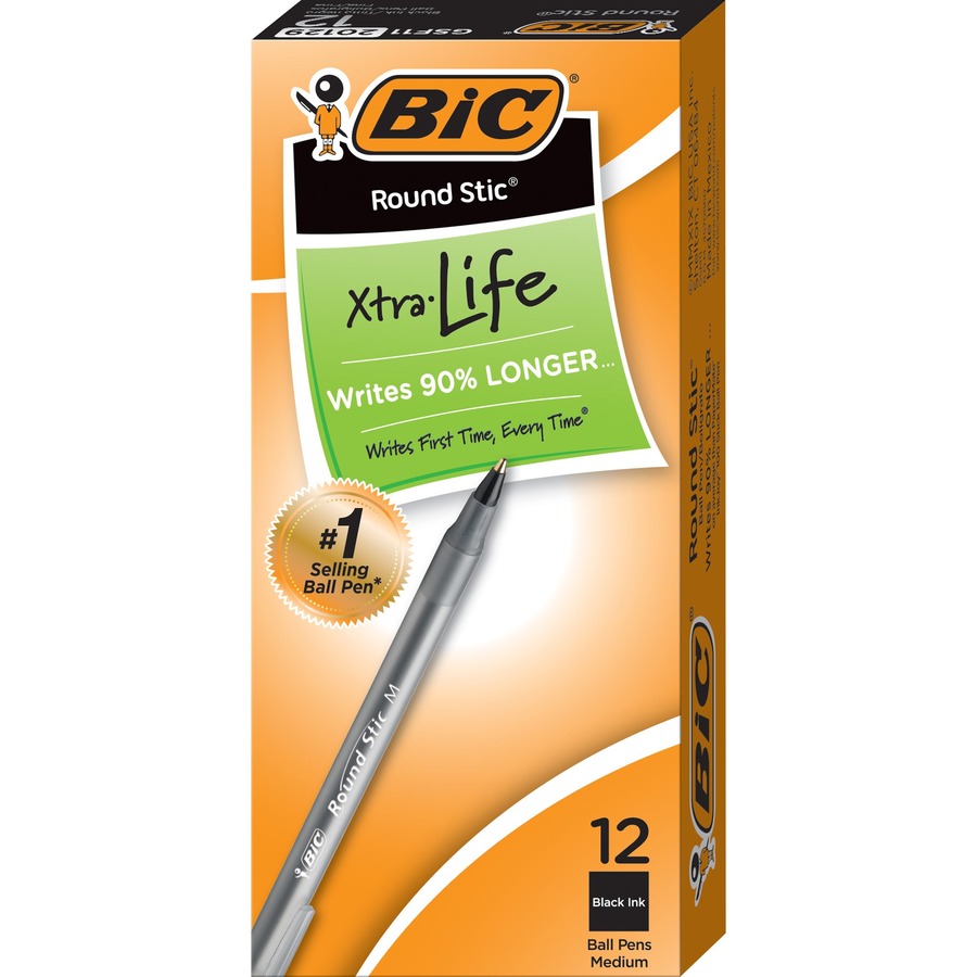 BIC Cristal Xtra Smooth Ballpoint Pen - BICMS11BK 