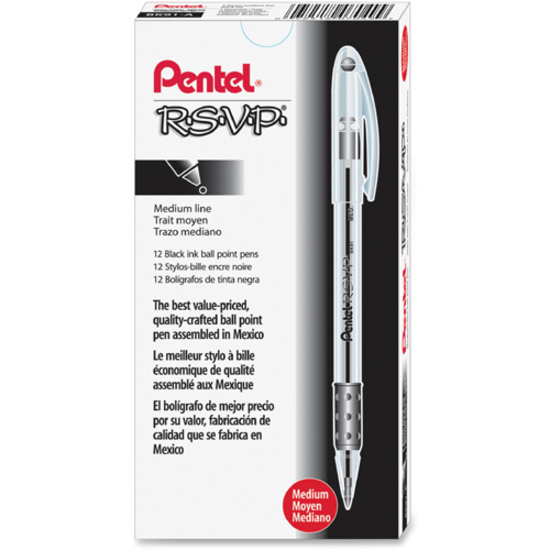 Pentel R.S.V.P. Multi Pack 1.0mm Stick Ballpoint Pens, 8/PK 