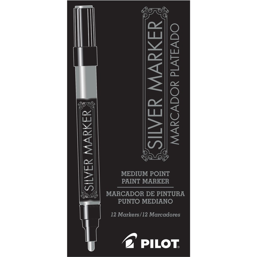 Pilot Creative Permanent Silver Marker, 1.0mm 