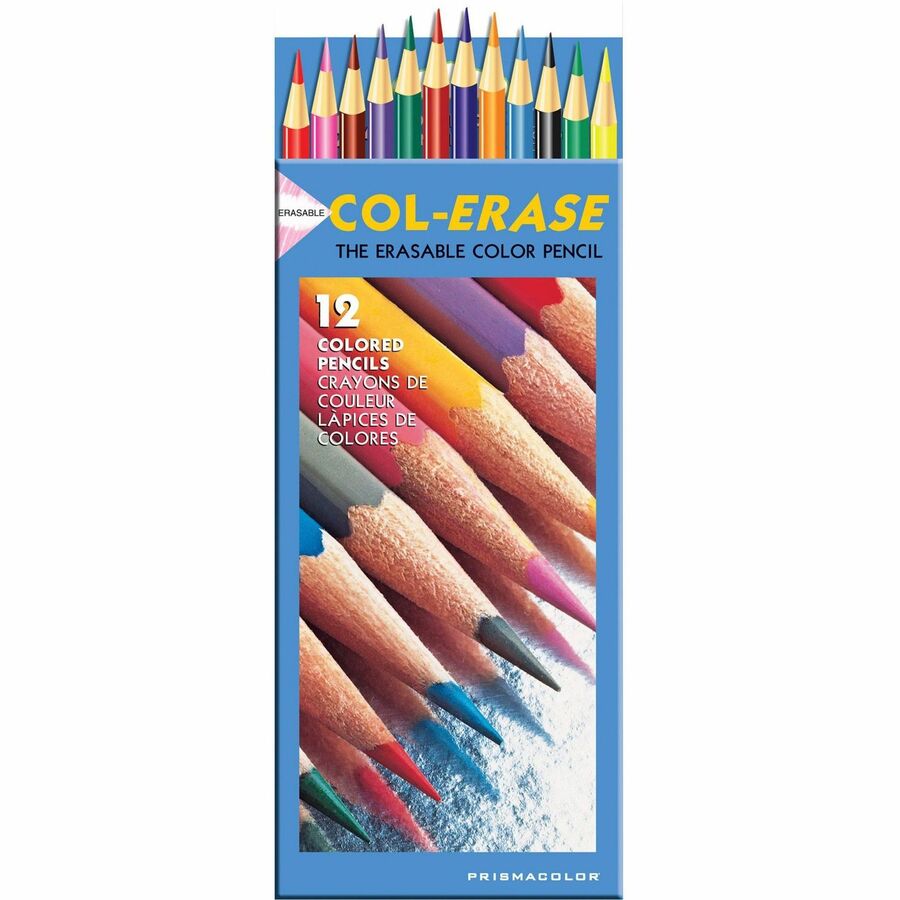 Prismacolor Verithin Colored Pencils RedBlue Lead RedBlue Barrel Pack Of 12  - Office Depot