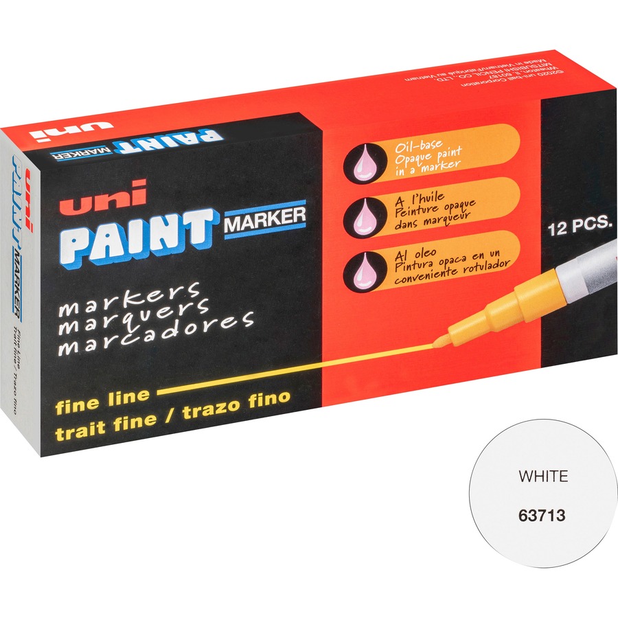 uni Paint Paint Marker Bullet Point White Ink - Office Depot