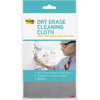 Post-it Dry-Erase Cleaning Cloth, 10.60&quot; x 10.60&quot;, White
