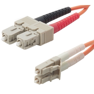 Belkin Duplex Fiber Optic Patch Cable - SC Male - LC Male - 1m - Orange