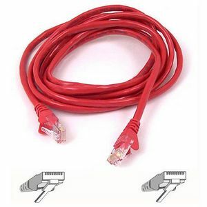 Belkin Cat5e Patch Cable - RJ-45 Male Network - RJ-45 Male Network - 5ft - Red