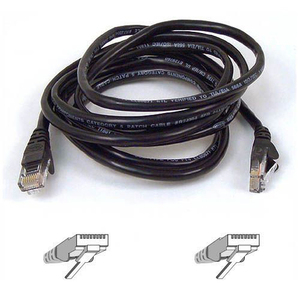 Belkin Cat5e Patch Cable - RJ-45 Male Network - RJ-45 Male Network - 25ft - Black