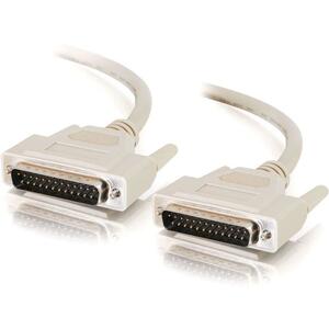 C2G 10ft IEEE-1284 DB25 M/M Parallel Cable - DB-25 Male - DB-25 Male - 10ft - Beige