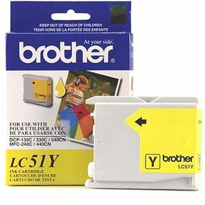Brother+Innobella+LC51Y+Original+Inkjet+Ink+Cartridge+-+Yellow+-+1+Each+-+400+Pages