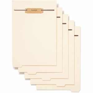 Smead+1%2F5+Tab+Cut+Letter+Folder+Divider+with+Fastener+-+Assorted+Tab%28s%29+-+10%25+Recycled+-+50+%2F+Pack