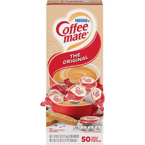 Coffee mate Liquid Creamer Tub Singles, Gluten-Free - Original Flavor - 0.38 fl oz (11 mL) - 50/Box - 50 Serving