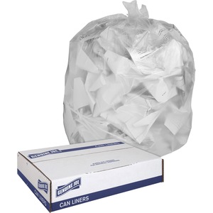 Genuine+Joe+Clear+Trash+Can+Liners+-+Medium+Size+-+30+gal+Capacity+-+30%26quot%3B+Width+x+36%26quot%3B+Length+-+0.60+mil+%2815+Micron%29+Thickness+-+Low+Density+-+Clear+-+250%2FBox