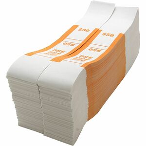 Sparco+White+Kraft+ABA+Bill+Straps+-+1000+Wrap%28s%29Total+%2450+in+%241+Denomination+-+Kraft+-+Orange+-+1000+%2F+Pack