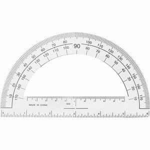 Sparco+Professional+Protractor+-+Plastic+-+Clear+-+1+Each