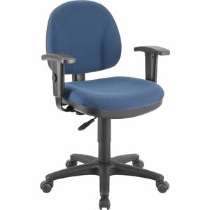 Lorell+Millenia+Series+Pneumatic+Adjustable+Task+Chair+-+Blue+Seat+-+1+Each