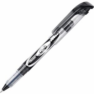 Pentel+24%2F7+Rollerball+Pens+-+Medium+Pen+Point+-+0.7+mm+Pen+Point+Size+-+Black+Water+Based+Ink+-+Black+Barrel+-+Metal+Tip+-+1+Dozen