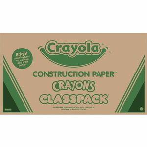 Crayola 16-Color Construction Paper Crayon Classpack