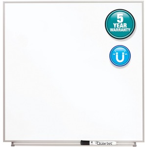 Quartet+Matrix+Aluminum+Frame+Magnetic+Whiteboard+-+23%26quot%3B+Board+Height+x+23%26quot%3B+Board+Width+-+White+Natural+Cork+Surface+-+Magnetic%2C+Durable+-+Silver+Aluminum+Frame+-+1+%2F+Each