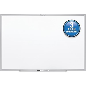 Quartet+Classic+Whiteboard+-+96%26quot%3B+%288+ft%29+Width+x+48%26quot%3B+%284+ft%29+Height+-+White+Melamine+Surface+-+Silver+Aluminum+Frame+-+Horizontal%2FVertical+-+1+Each+-+TAA+Compliant