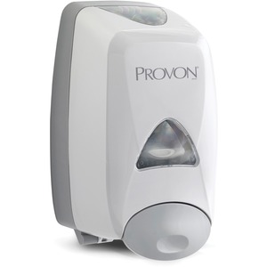 Provon+FMX-12+Foam+Soap+Dispenser+-+Manual+-+1.32+quart+Capacity+-+Key+Lock%2C+Soft+Push%2C+Site+Window+-+Dove+Gray+-+1Each