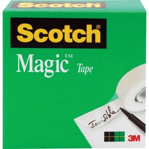 Scotch+Invisible+Magic+Tape+-+72+yd+Length+x+1%26quot%3B+Width+-+3%26quot%3B+Core+-+Split+Resistant%2C+Tear+Resistant+-+For+Mending%2C+Splicing+-+1+%2F+Roll+-+Matte+-+Clear