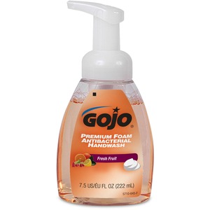 Gojo%C2%AE+Premium+Foam+Antibacterial+Handwash+-+Fresh+Fruit+ScentFor+-+7.5+fl+oz+%28221.8+mL%29+-+Pump+Bottle+Dispenser+-+Kill+Germs+-+Hand+-+Orange+-+Rich+Lather+-+1+Each