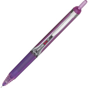 Pilot+V5RT+Rolling+Ball+Pen+-+0.5+mm+Extra+Fine+Needle+Pen+Point+-+Refillable+-+Retractable+-+Purple+Ink+-+Water+Based+-+Purple+Barrel+-+Writing+-+1+Dozen