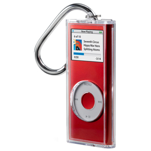 Belkin Acrylic Case for iPod nano with Carabiner Clip - Top-loading - Acrylic - Clear