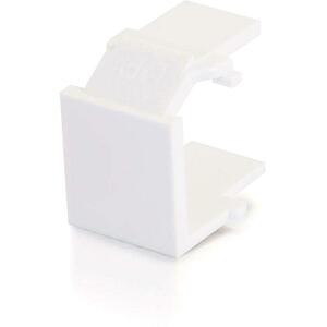 C2G Snap-In Blank Keystone Insert - White