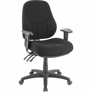 Lorell+Bailey+High-Back+Multi-Task+Chair+-+Black+Acrylic+Seat+-+Black+Frame+-+1+Each