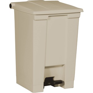 Rubbermaid+Commercial+Step-on+Waste+Container+-+12+gal+Capacity+-+17.1%26quot%3B+Height+x+15.8%26quot%3B+Width+x+16.3%26quot%3B+Depth+-+Plastic+-+Beige+-+1+Each