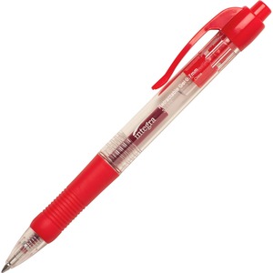 Integra+Retractable+0.7mm+Gel+Pens+-+Medium+Pen+Point+-+0.7+mm+Pen+Point+Size+-+Retractable+-+Red+Gel-based+Ink+-+Red+Barrel+-+Metal+Tip+-+1+Dozen