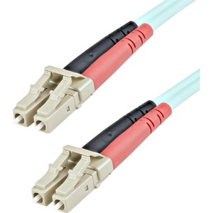StarTech.com 1m Fiber Optic Cable - 10 Gb Aqua - Multimode Duplex 50/125 - LSZH - LC/LC - OM3 - LC to LC Fiber Patch Cable - LC Male - LC Male - 3.28ft - Aqua