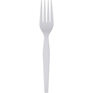 Dixie Heavyweight Disposable Forks Grab-N-Go by GP Pro - 100/Box - Fork - 100 x Fork - Polystyrene - White